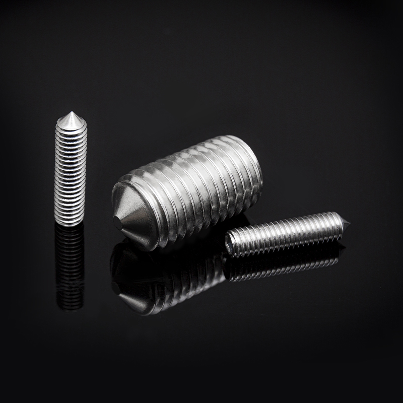 Parafusos de fixação de aço inoxidável do soquete do hexágono DIN914 com ponto do cone