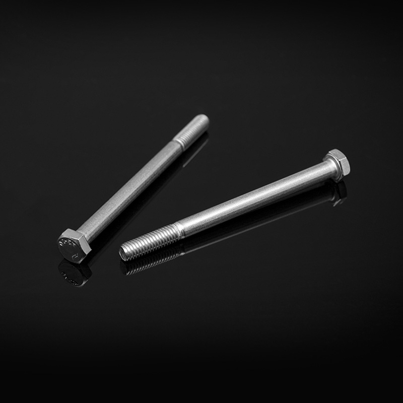 Parafusos de cabeça hexagonal de aço inoxidável DIN931 rosqueados parcialmente